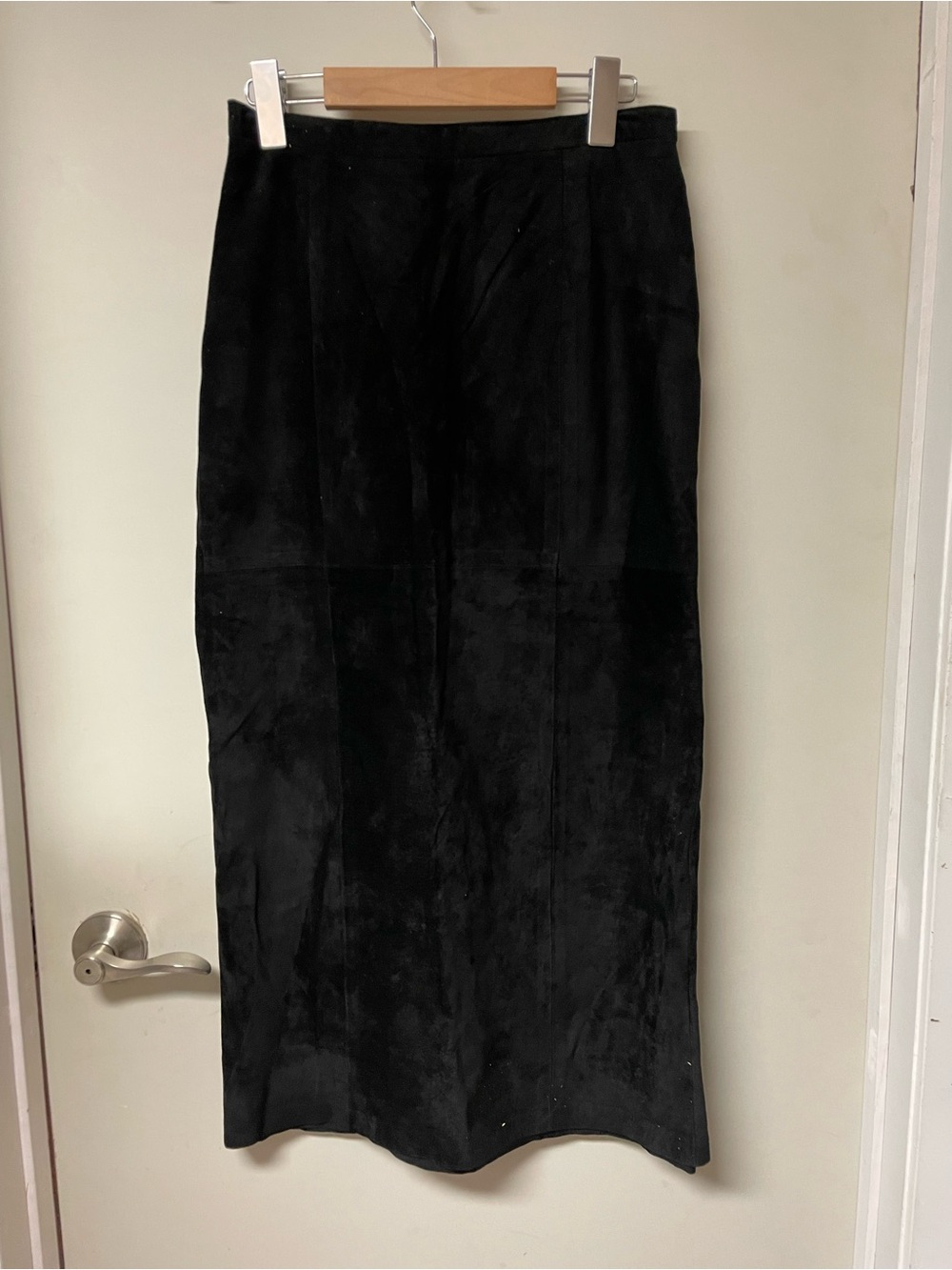 Danier Black Suede Pencil Skirt